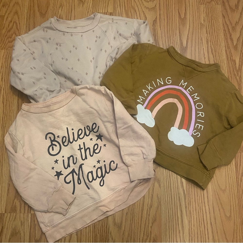 Baby/Toddler Girl Sweatshirt Bundle